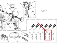 Стержень резьбовой M8 для аккумуляторного заклепочника SKytools SK12